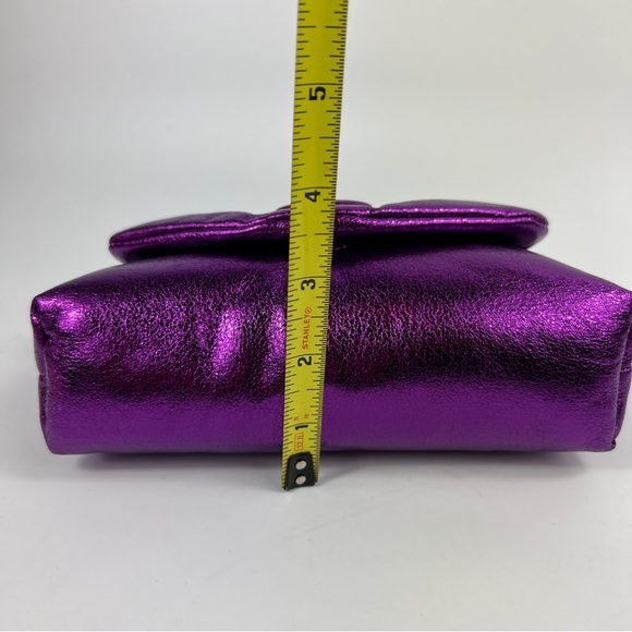 ZARA Purple Metallic Effect Chain Crossbody Bag NWT - Picture 13 of 15